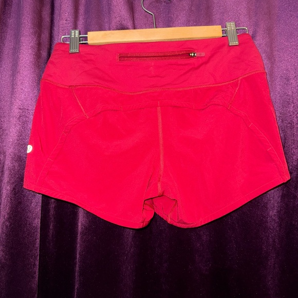 Lululemon Red Athletic Shorts Sz4 - Picture 2 of 4